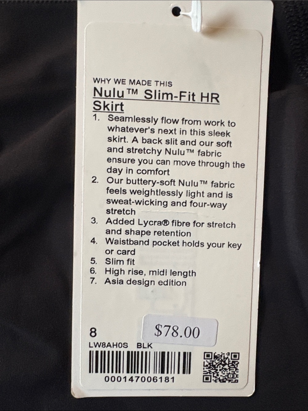 lululemon athletica Dark Charcoal High-Waist Pencil Skirt - Picture 2 of 3